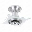 Lustre Plafon para 1 lâmpada vidro modulado Branco