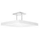 Lustre Plafon Pendente Luminária Luz Indireta 40x40 Branco