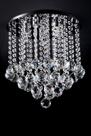 Lustre Plafon Pirâmide Cristal Redondo 30cm 525