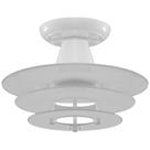 Lustre Plafon Round 3 Vidros Redondos Foscos Sala Quarto