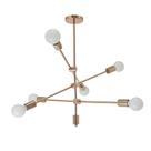 Lustre Plafon Sobrepor Led Gemini Acrílico Cristal 40x40 24w Dourado