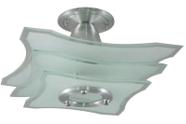 Lustre Plafon Sobrepor Teto Vidro - Jateado - Sala Quarto Lustre Plafon Sobrepor Teto Vidro - Jateado - Sala Quarto