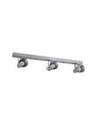Lustre Plafon Trilho 1 Metro 3 Spots Direcionáveis Alumínio Escovado 380 Lustre Plafon Trilho 1 Metro 3 Spots Direcionáveis Alumínio Escovado 380
