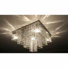 Lustre Plafon Vai Montado 38x38 cm Cristal Legítimo De Alto Brilho K9