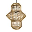 Lustre Rattan Natural Assimétrico Menor Vertical Decorativo Lustre Rattan Natural Assimétrico Menor Vertical Decorativo
