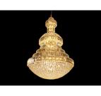 Lustre Redondo Grande 180cm em Camadas todo Cristal Formosa