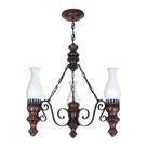 Lustre Rústico Envelhecido3 Lâmpadas 803E - Luminárias Müller