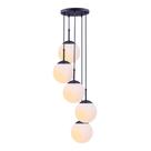 Lustre Sala de Jantar Luminária Pendente Globo Jabuticaba Vidro Bola Esfera Chelsea 5 Lâmpadas E27