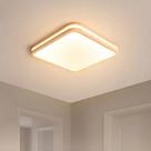 Lustre Sobrepor Quadrado Madeira Moderno 3000k 4000k 6000k Lustre Sobrepor Quadrado Madeira Moderno 3000k 4000k 6000k
