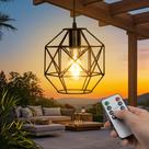 Lustre suspenso ao ar livre FANOAULEA operado por bateria