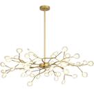 Lustre Teto 110cm Ramos de Árvore 54 LEDs Luminária Metal Dourado Gimpo RA-54-GOLD-LOLLI Lustre Teto 110cm Ramos de Árvore 54 LEDs Luminária Metal Dourado Gimpo RA-54-GOLD-LOLLI