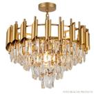 Lustre Teto Pendente Cristal Legítimo 30cm Redondo Bivolt