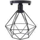 Lustre Teto Plafon Industrial Aramado Diamante Retrô Luminária Sobrepor Vintage Agp Ilumini