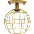 Lustre Teto Plafon Industrial Aramado Globo Retrô Luminária Sobrepor Vintage Agp Ilumini
