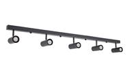 Lustre Trilho Perfil 1.20m com 5 Spots Articulável Cinza 190