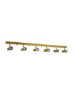 Lustre Trilho Perfil 1.20m com 6 Spots Articulável Dourado 190/6