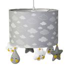 Lustre Tubular Chuva De Amor Cinza Quarto Bebê Infantil Menina Menino