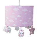 Lustre Tubular Chuva De Amor Rosa Quarto Bebê Infantil Menina