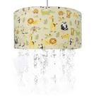 Lustre Tubular Cristais Safári Quarto Bebê Infantil Menino Menina