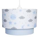 Lustre Tubular Duplo Chuva de Amor Azul Quarto Bebê Infantil Menino Lustre Tubular Duplo Chuva de Amor Azul Quarto Bebê Infantil Menino