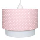 Lustre Tubular Duplo Coroa Rosa Quarto Bebê Infantil Menina
