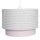 Lustre Tubular Duplo Ondinha Rosa Quarto Bebê Infantil Menina