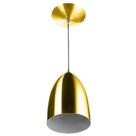 Lustres Pendente Cone Dourado Sala Cozinha Quarto