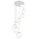 Lustres Pendentes Óctuplo Harmony Bolinha Escovado
