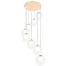 Lustres Pendentes Óctuplo Harmony Bolinha New Cobre