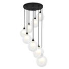 Lustres Pendentes Óctuplo Harmony Bolinha Preto Lustres Pendentes Óctuplo Harmony Bolinha Preto
