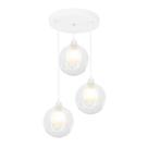 Lustres Pendentes Triplo Harmony Bolinha Branco