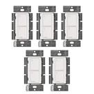 Lutron Caseta Interruptor Inteligente de Luz 5 Unidades 6A 120V Branco