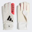 Luva Adidas Copa Club Infantil Branca e Vermelha