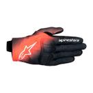 Luva Alpinestars Motociclista Reef V2 Preta Vermelho Touch Luva Alpinestars Motociclista Reef V2 Preta Vermelho Touch
