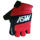 Luva ASW Active Gel 2.0 dedo curto Vermelho Preto Tam P