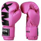 Luva Boxe Muay Thai Feminina Maximum Mxm Rosa Power Face