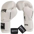 Luva Boxe Muay Thai Maximum New Classic White + Bandagem 3m