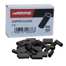 Luva Cano Conector Cabo Fio Aço Pesca 2,3x7,8mm Black Marine