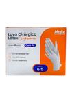 Luva Cirúrgica de Látex 6.5, Com Pó Medix - 50 Pares