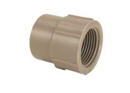 Luva Cola Rosca Marrom PVC Soldável 20mm ou 1/2" - Amanco
