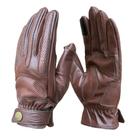 Luva Couro Moto Milhawk Cafe Racer Marrom M