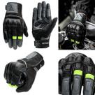 Luva Couro Motowolf Motociclista Masculina E Feminina