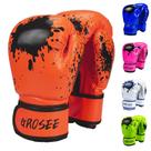 Luva de boxe Grosee Kids Youth Training Sparring 8 onças laranja