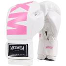 Luva De Boxe Kickboxing Muay Thai Feminino Mxm White Pink - Maximum