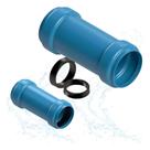 Luva De Correr 50mm Azul Com Anel Irrigação - 3 Und