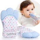 Luva de dentição Giftty Baby Gift Luva de mordedor de bebês Brinquedo de dentição, mordedor autocalmante, brinquedo calmante para alívio da dor, luva para evitar arranhões, para bebês de 0 a 6 meses