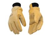 Luva de esqui masculina Kinco KIN-901 Pigskin Leather Thermal