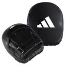 Luva de Foco Curta em couro adidas Elite Mini Mitt Square PRETA E BRANCA