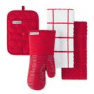 Luva de forno de tecido felpudo acolchoado KitchenAid, porta-panelas