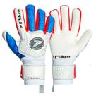Luva de Goleiro Poker Profissional Ortho Vulcan Branco e Azul
